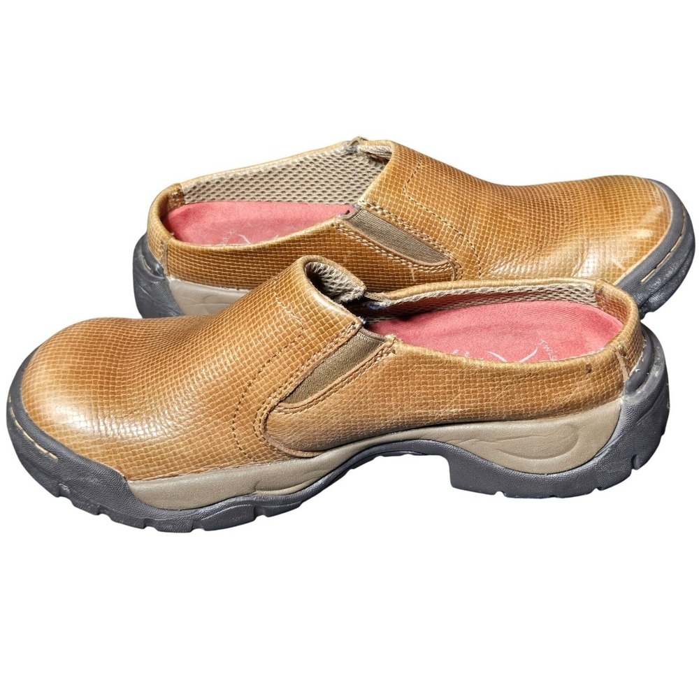 Twisted X Boots Womens All Around Mules Tan Leather Slip On Shoes 7.5M Comfort